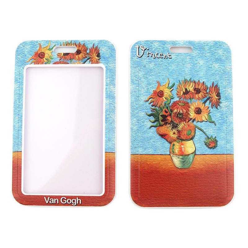 Yoga Sakura Credential Holder Little daisy Lanyard for Key Cute Neck Strap Card ID Badge Holder Key Chain Accessories Wholesale