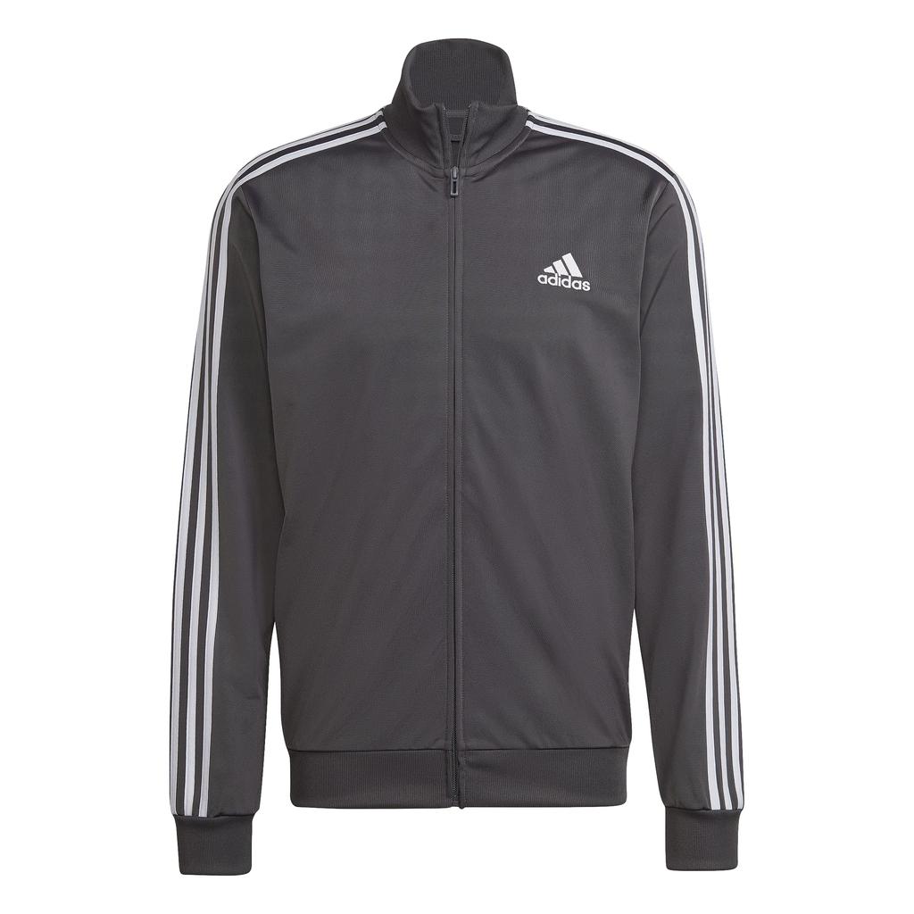 Adidas Tricot Tracksuit Gray Five Size L Men's Fleece-Lined Set, (HT6650), (Product Code 28898)