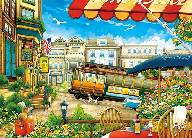 

APPLEONE San Francisco Holiday by Hiroyuki x 38 Jigsaw Made in Japan 500-273 Tanikawa, 500-piece (53 cm) Puzzle,