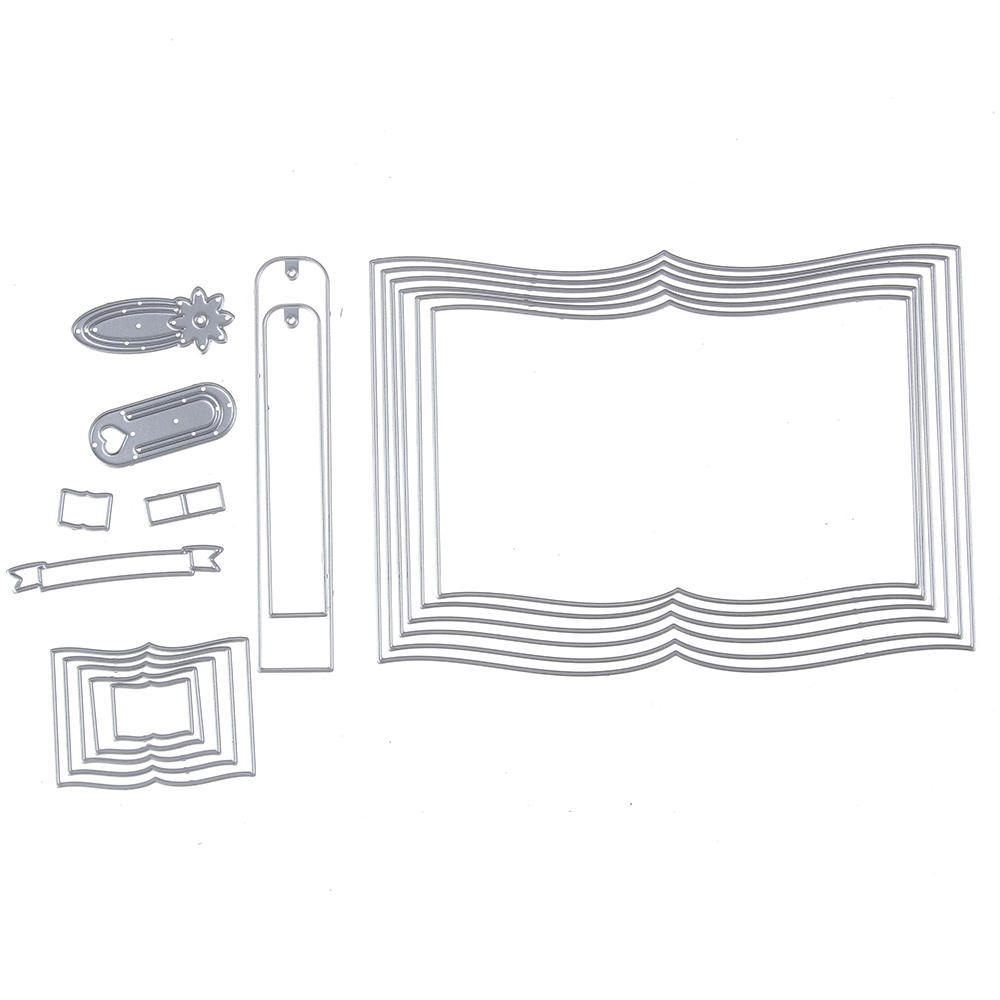 

Книги рамка металлические режущие штампы для скрапбукинга ремесло трафарет тиснение украшения