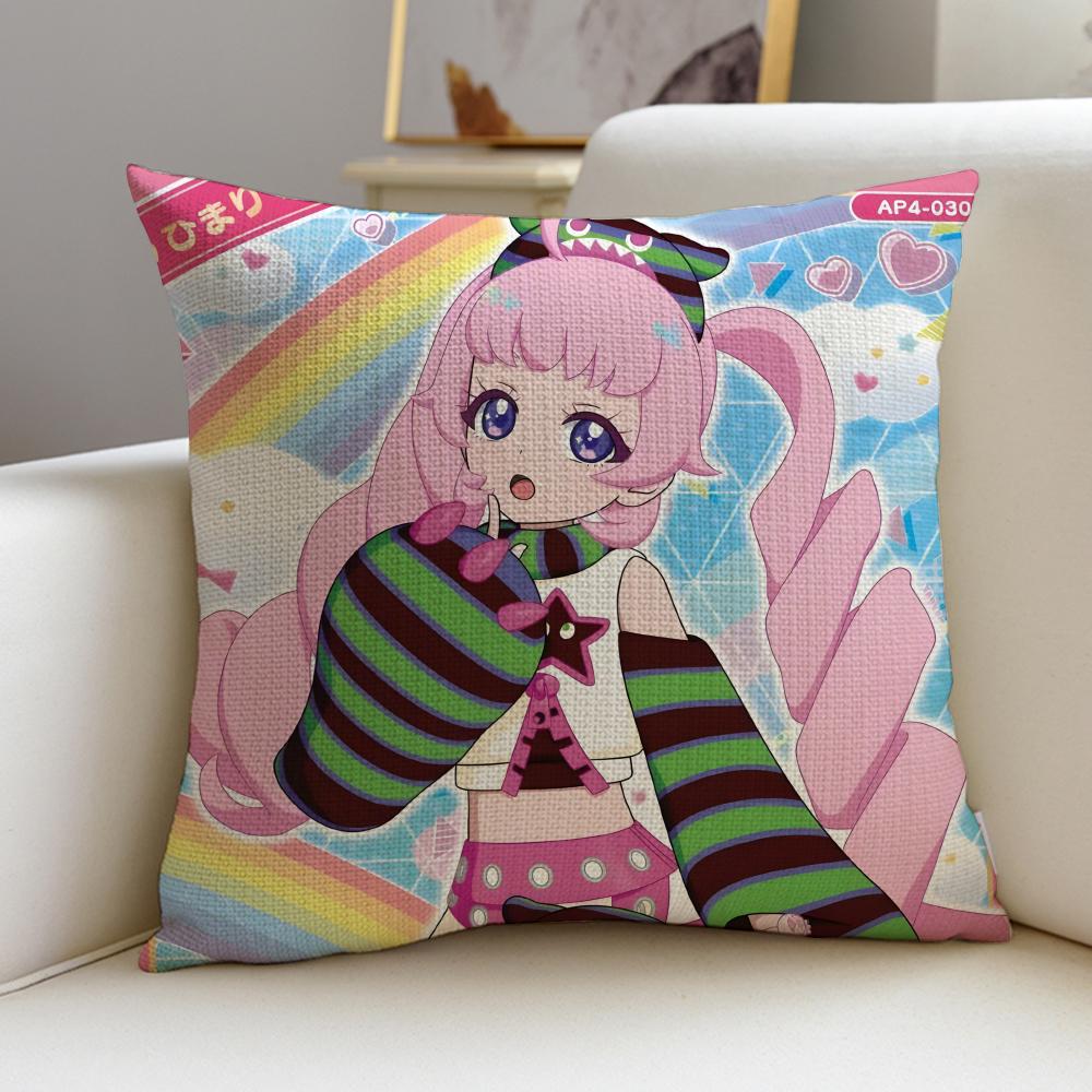 Cute HHimitsu No AiPriS Cushion Cover Breathable and Skinfriendly Linen Pillowcase Square Removable and Washable Cushion