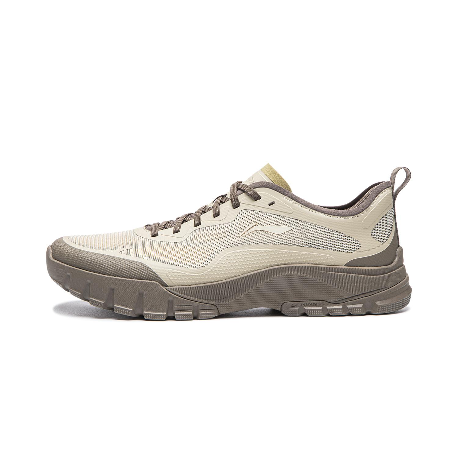

Li Ning Sandstone Cushioning Slip Resistant Abrasion Resistant Rebound Low top Casual Shoes Men s Light Brown AGCW113-3 46