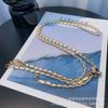 Crossbody Metal Leather Phone Chain Adjustable Long Phone Lanyard Creative Style High-end Feel Hanging Chain Wearable