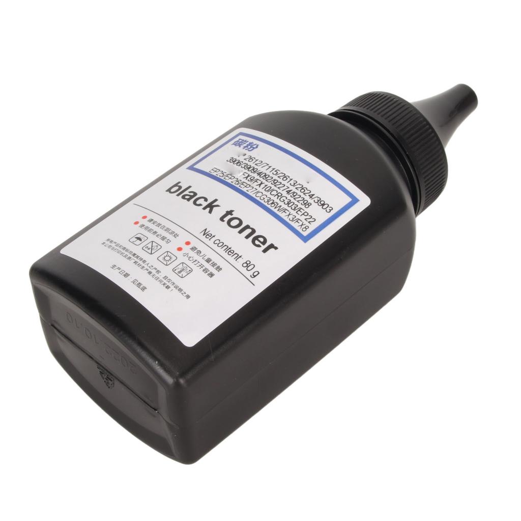 Black Toner Powder Printer Bottle Toner for HP2612 7115 2613 2624 EP22 CRG303 FX10