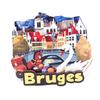 3D Wooden Magnetic Fridge Magnet City Landmark Souvenir Travel Memory Gift Set