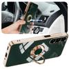 Suitable for Samsung A56 Mobile Phone Case Ring Bracket on Car Magnetic Absorption Galaxy A25 Japanese Version Electroplating Protective Case A36