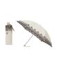 LANVIN COLLECTION Folding Sun and Rain Organza Floral Beige [Moonbat] Umbrella, Parasol, Umbrella, Heat-Blocking, Lightweight, Embroidered, Pattern,