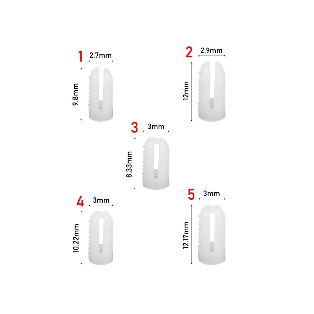 M4 Wall Plug Anchor Expansion Pipe Tube Plastic Expansion Bolt Cabinet Door Hinge Pipe Column Practical Furniture Hardware