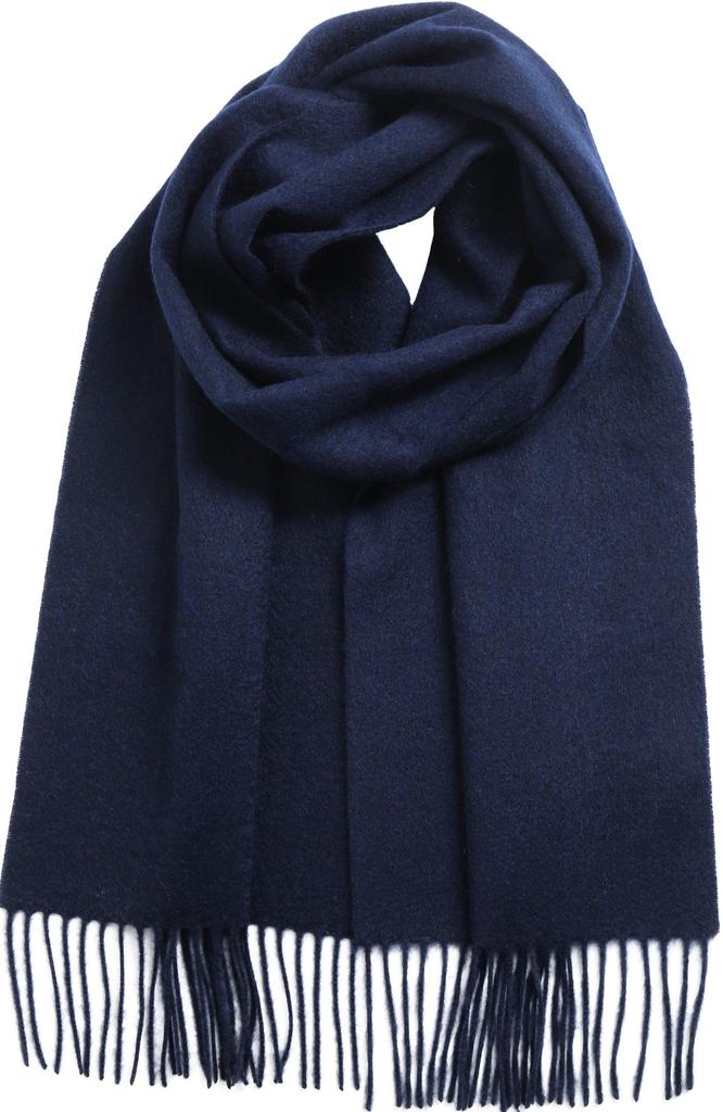 Filomo Cashmere Scarf for Men and Women Colors Perfect for Gifts or for 100% (16 Available, Yourself) (Navy)