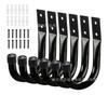 Heavy Duty Wall Mounted Utility Hook with Screws and Anchors 30kg Load Capacity Steel Construction for Garage Storage Organization