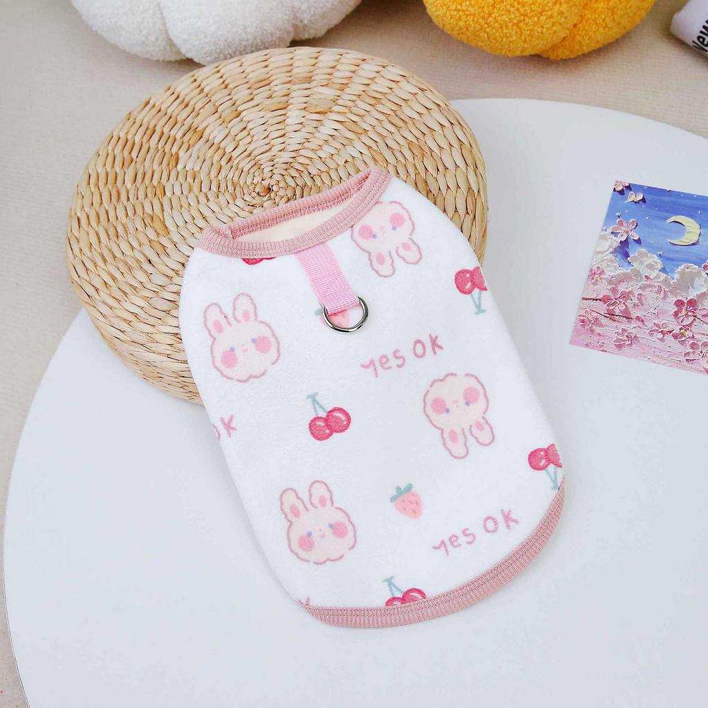 Dog Clothes Autumn Pet Teddy Bichon Small Dog Kitten Cat Traction Environmentally Friendly Warm Vest