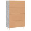 Highboard Concrete Grey 69.5 X 31 X 115 Cm Particleboard