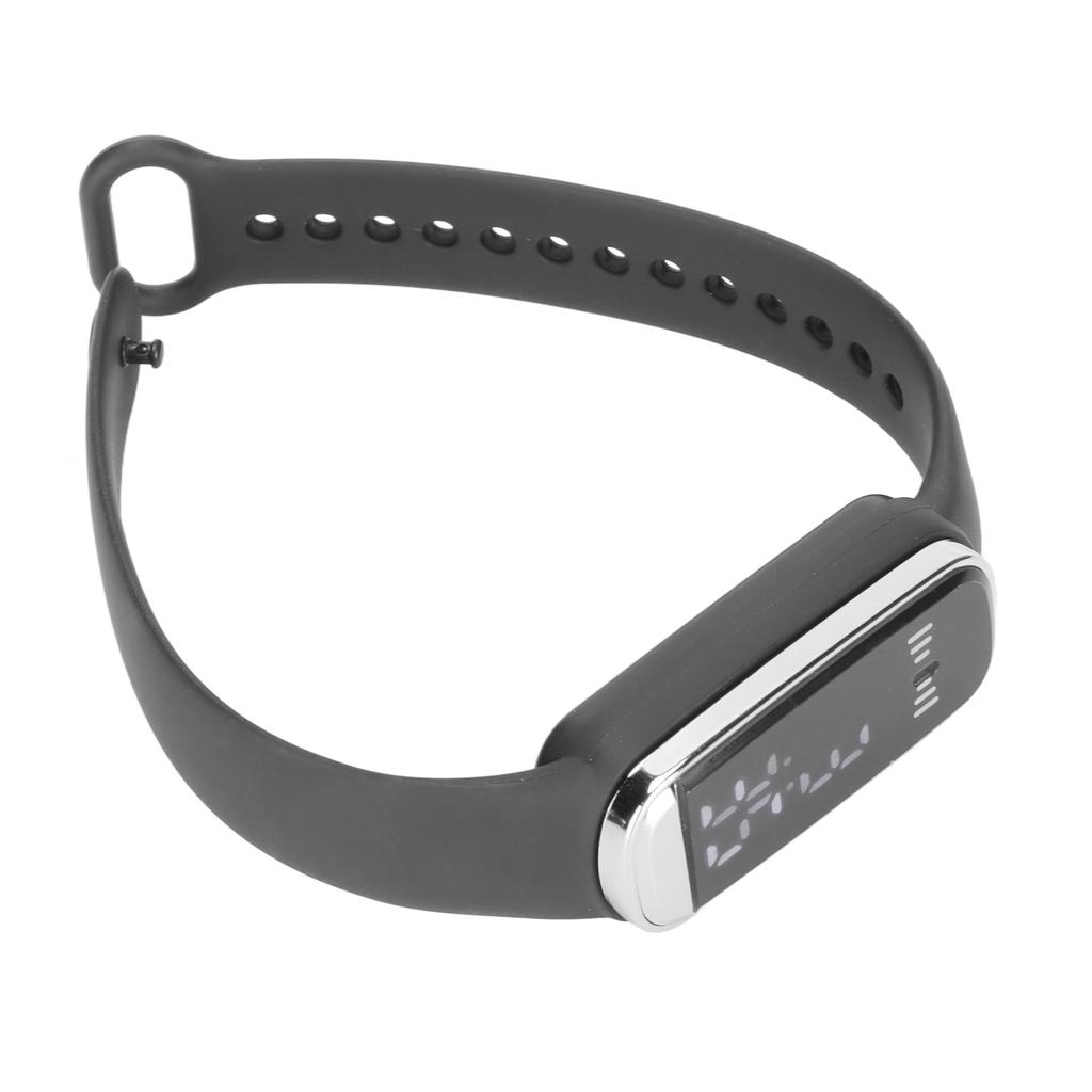 Digital Watch LED Screen 12Celsius24 Hour Rechargeable Stylish Electronic Wrist Watch for Men Women