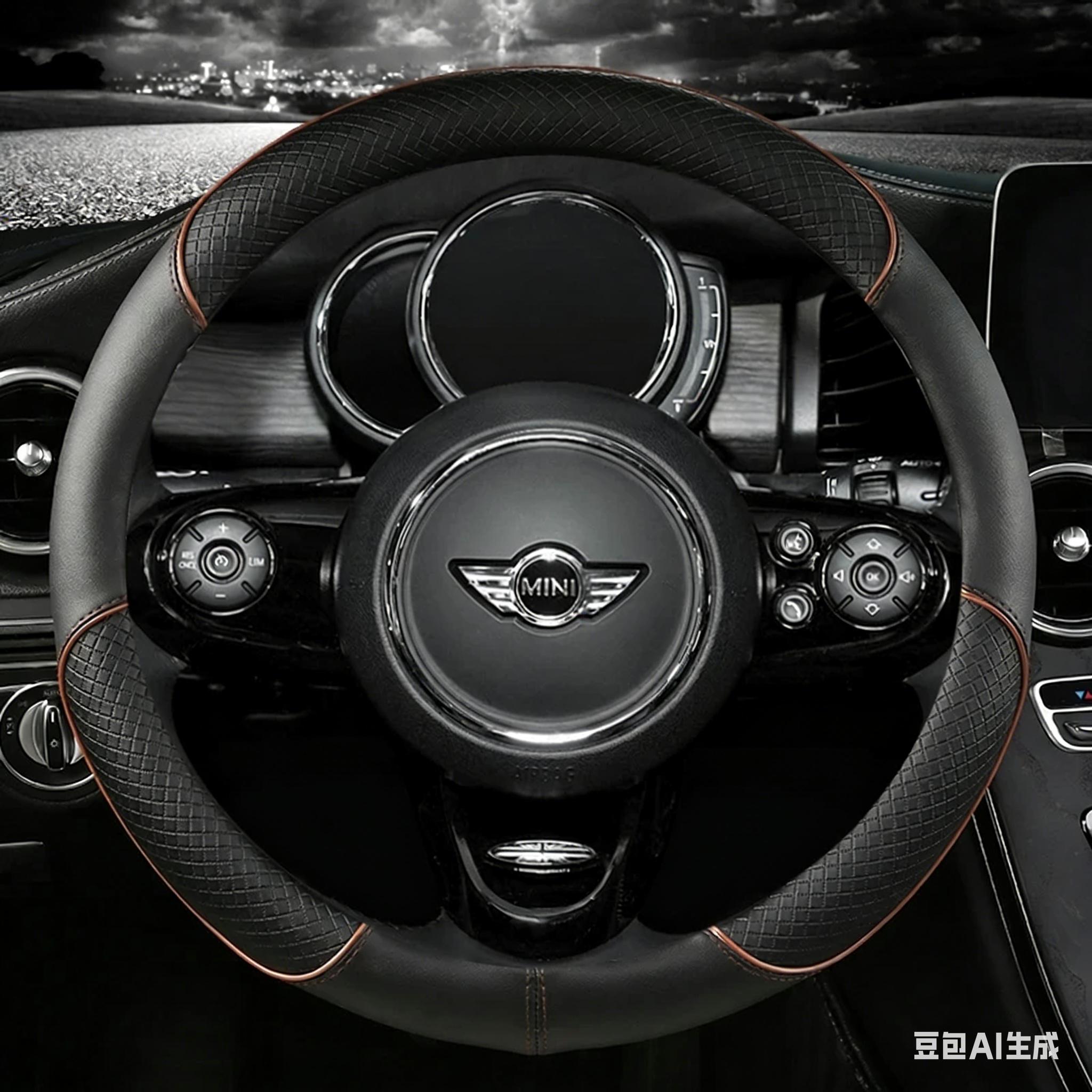 

Leather Car Steering Wheel Cover For MINI Cooper R50 R55 R56 F57 Clubman Countryman Clubvan Coupe Auto Accessories