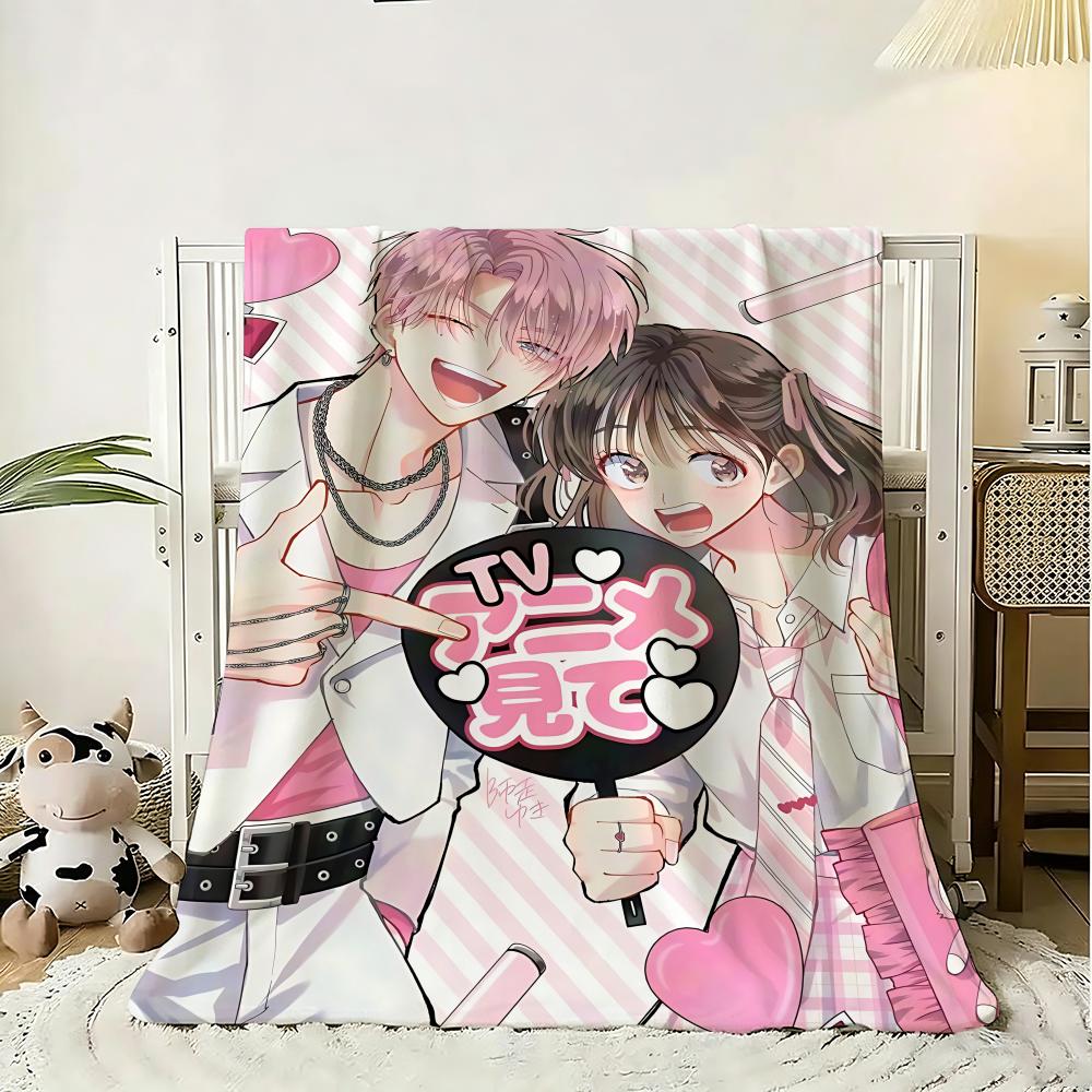 Tamon-Kun Ima Dotchi Tamon'S B-Side Throw 240G Flannel Blanket Lightweight Soft Skin-Friendly Summer Thin Throw Blanket