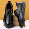 Fashion Winter Platform Velvet Warm Cow Leather Shoes for Men Designer Soft-soled Men's Loafers Fashion Business Dress Shoes Male