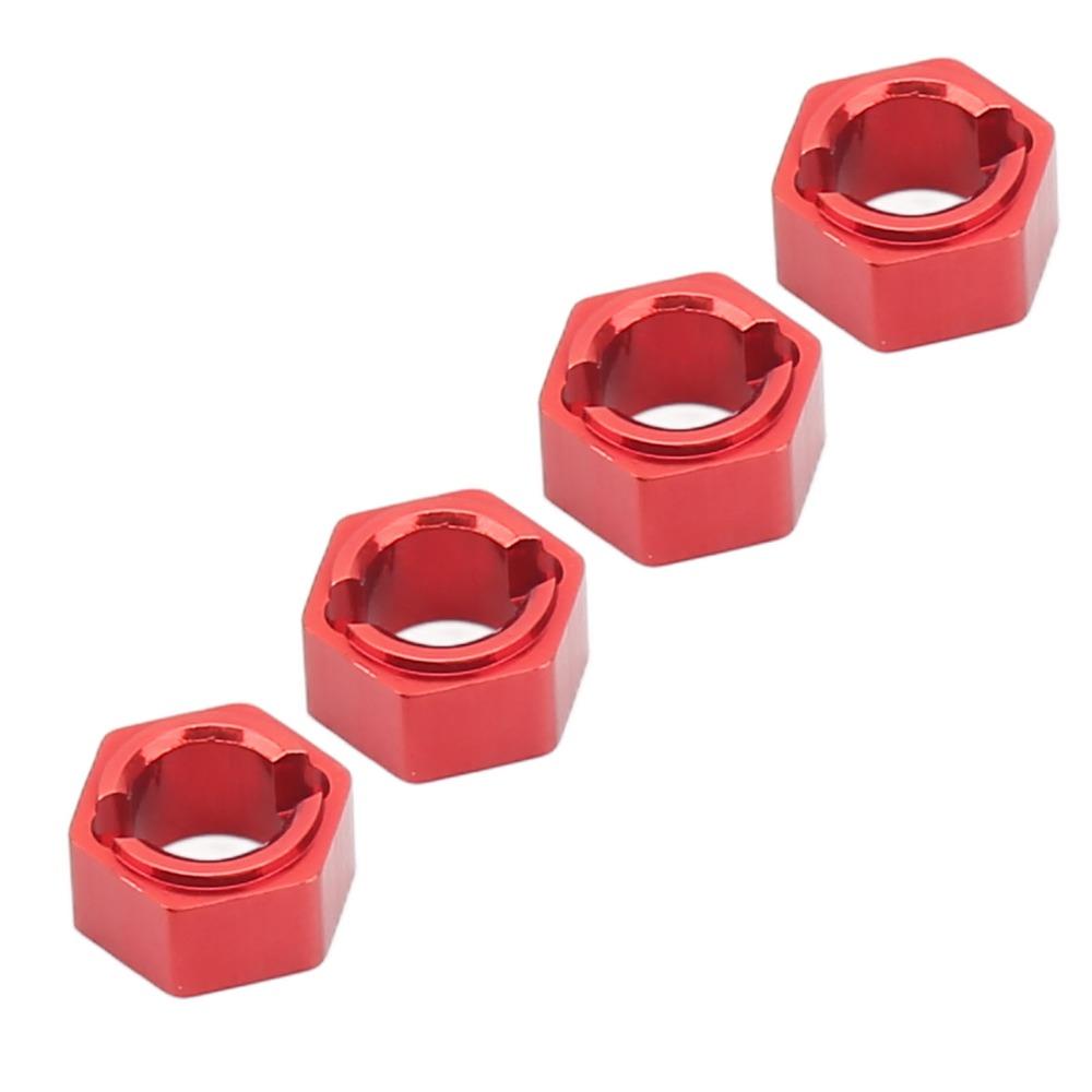 4Pcs Aluminum 7mm Hex Wheel Hubs Adapter Hex Hub Coupler for FMS FCX24 1/24 RC Car RC Car Upgrades