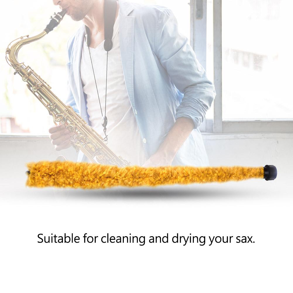 Tenor Sax Flexible Saxophone Cleaning Pad Saver Cleaner Maintain Care Tool Brush