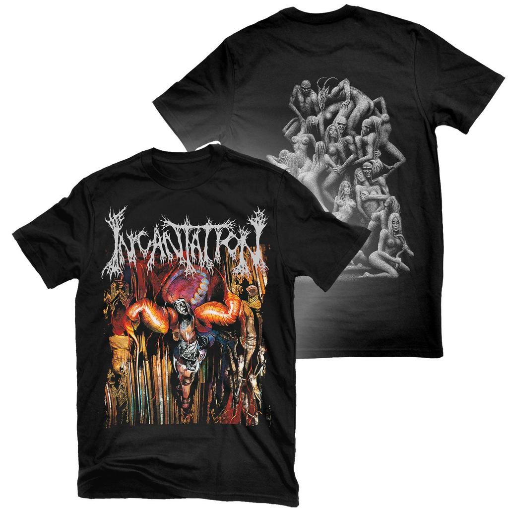 Incantation Onward To Golgotha Band Graphic Tee  Cotton Round Neck Casual Unisex Tshirt Summer Top