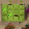12 Pockets Vertical Greening Hanging Wall Outdoor Garden Plant Growing Bags Planter