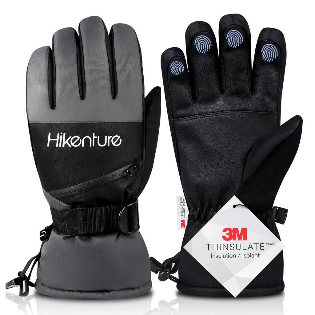 HIKENTURE Ski Cold Weather Sports Snow Outdoor Gloves for Women and Winter Climbing Snowboarding Winter Snow Snow Removal Unisex Size Gloves, Gloves,