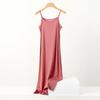 Plus Size Slimming Modal Cotton Spaghetti Strap Sleep Dress - Solid Color