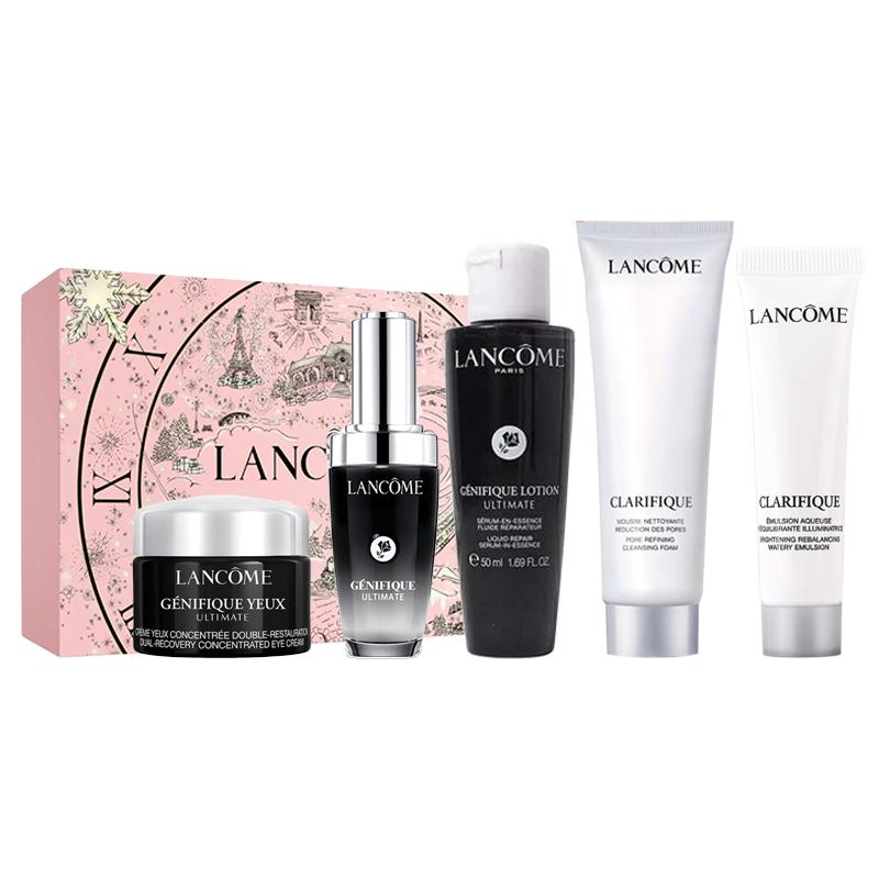 Lancôme Glowing Little Black Bottle Skin Care Set 2025 Christmas Limited Moisturizing Five-piece Set