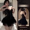Sexy Underwear Pure Waistband Vest Bra Sexy Slim Lace Bra with Tutu Skirt Uniform Suit
