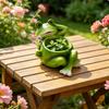 Pot de fleurs Grenouille Fantaisiste Pot de fleurs Mignon avec Ornement de Fleur pour Amateurs de Plantes, Bureau,