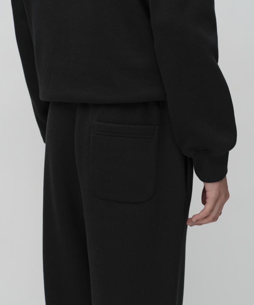 MUSINSA STANDARD Fleece-Lined Lounge Sweatpants [Black]