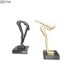 Gymnast Figures Statue Desk Decoration Ornaments Creative Gymnastic Performance Character Metal Sculpture Room Aesthetic Decor