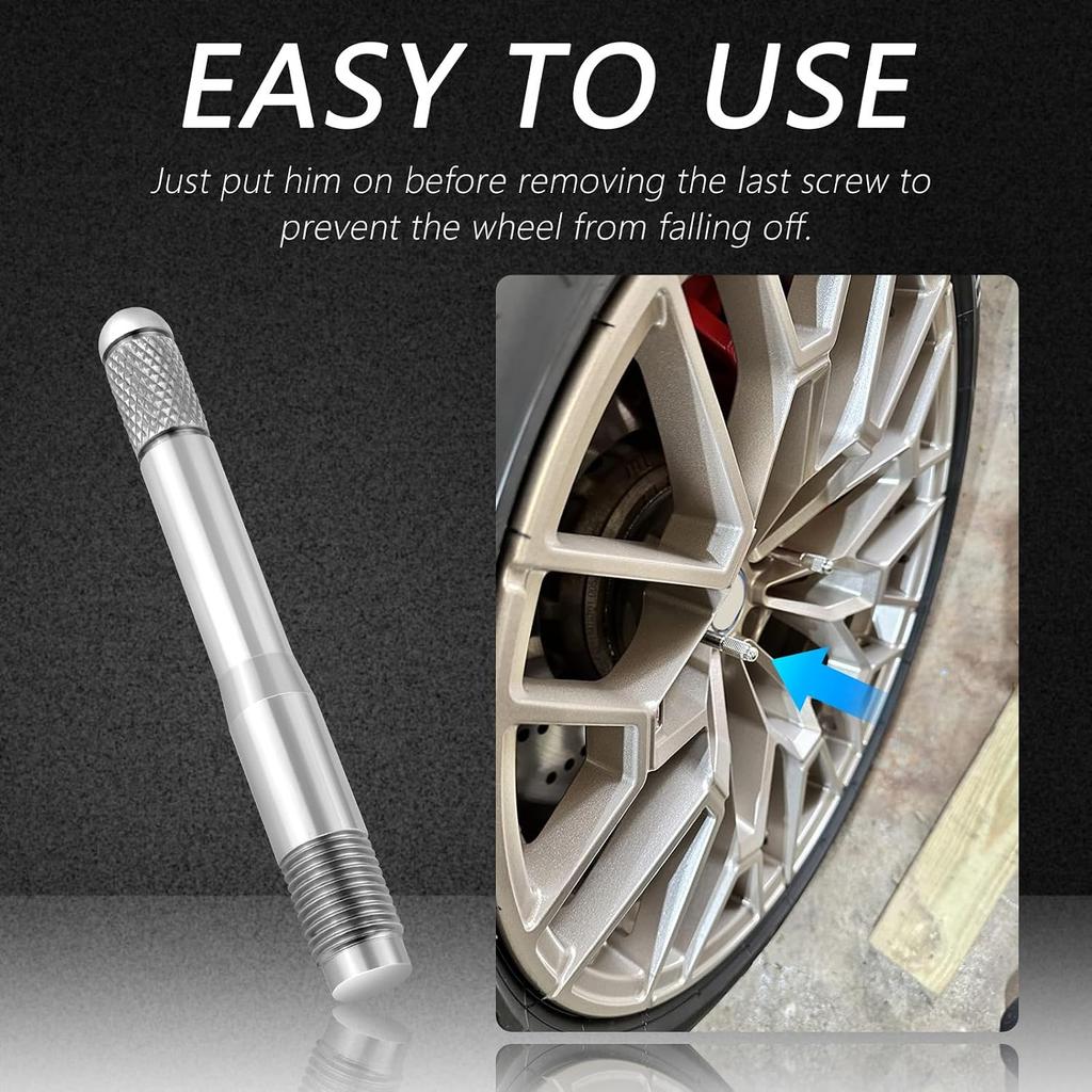 M14x1.5 Wheel Alignment Pin,Stainless Steel Wheel Alignment Tool Align Wheel with Lug Bolt Holes,Universal Car Accessories Wheel Hanger Tire