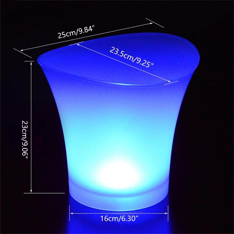 Light Up Champagne Beer Bucket PP Material Suitable for Indoor Outdoor X3UC