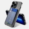 Luxury Transparent Card Slot Holder Wallet Case For iPhone 15 14 Plus 13 12 11 Pro Max XR Shockproof Clear Hard Acrylic Cover