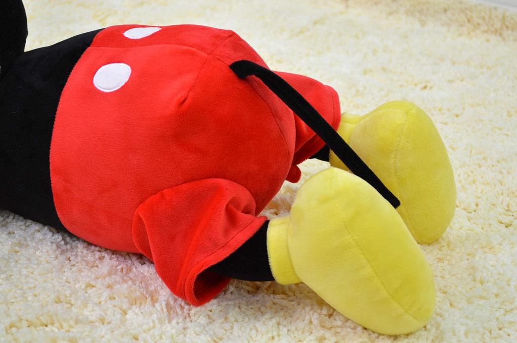 MORIPiLO Disney Body Pillow Mouse Sleeping M 45cm Stuffed Toy Cushion 53x15x25cm Red Large Birthday Present Cute Soft Disney Character Pillow