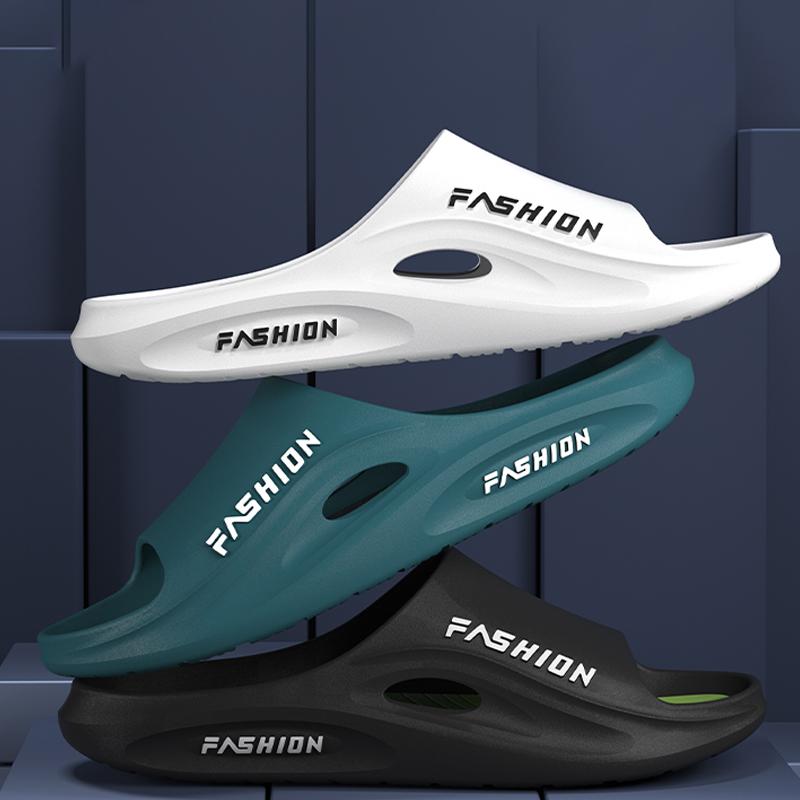 2024 Super Thick Bottom Slippers for Home Use Non Slip Slippers for Men Outwear Fashion Soft Sole Summer Slippers
