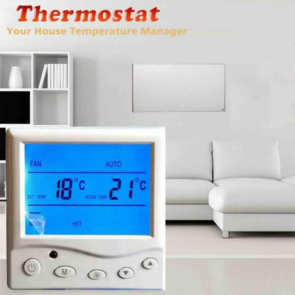 High Quality ABS Material Digital Thermostat Indoor Thermostat Digital Floor Heating Controller Heating Indoor Thermostat 220V