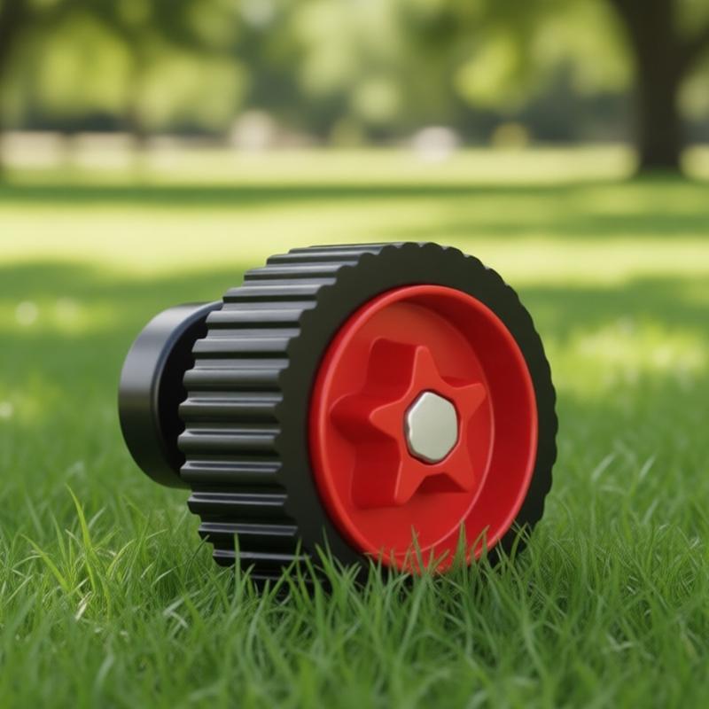 Universal Replacement Wheels For Electric Lawn Mowers 120mm Diameter Black Plastic Balancing Rollers