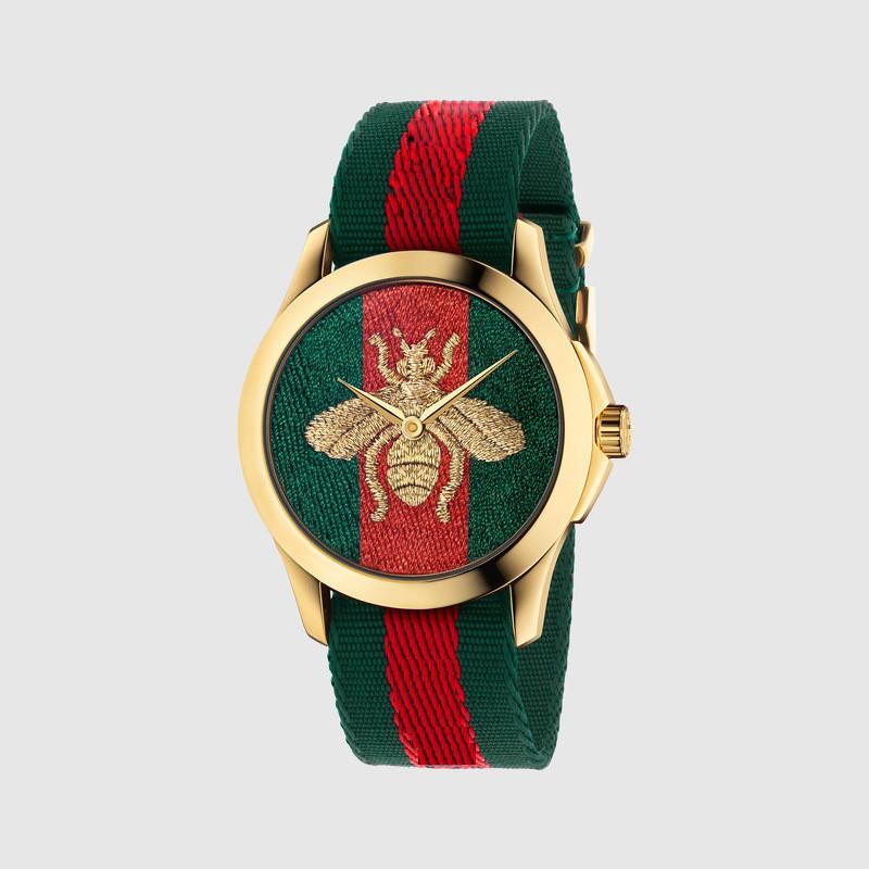 Female Sport Watch With Snake Tiger And Bee Embroidery Design For Daily Wear