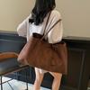 Yogodlns Women Vintage Tote Bag Solid Color Shoulder Bag Large Capacity Handbag Commute Satchel Bag for Work Travel Shopping