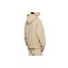 Fear of God Essentials Fleece Pullover Hoodie With Solid Color Logo Unisex Hoodie Beige Linen FOG-FW21-106