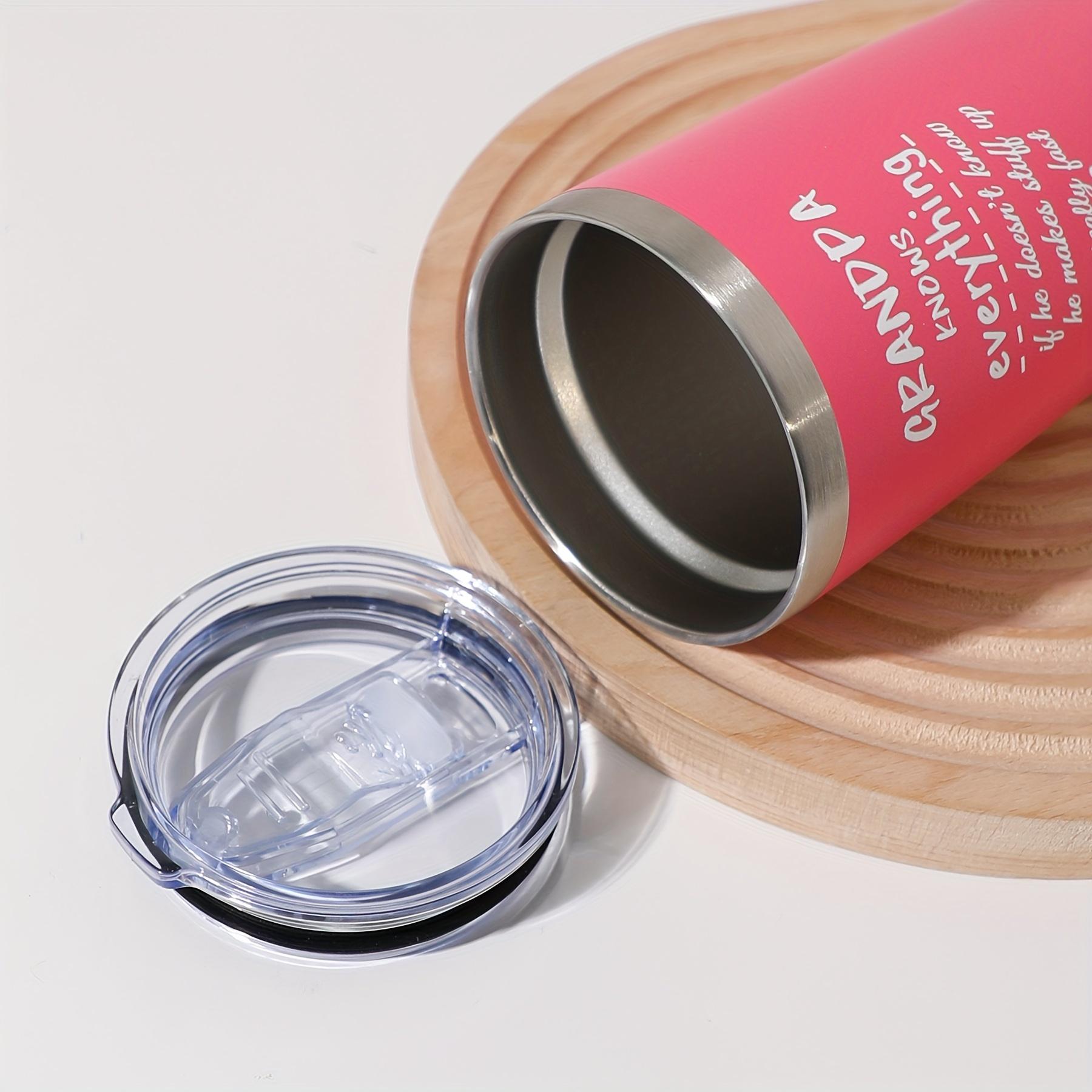 

1 шт. - Автомобильная термокружка из нержавеющей стали с персонализированными цитатами, дорожная кружка с двойными стенками и вакуумной изоляцией 501-600ml ярко-розовый