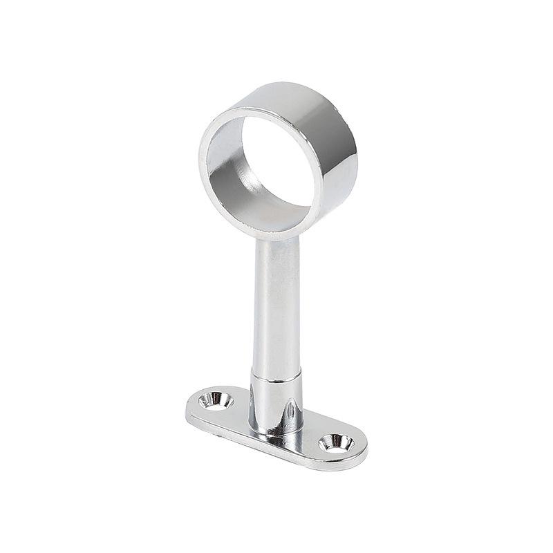 Stainless Steel Wall-Mounted Rod Holder for Clothes, Towels, or Curtains