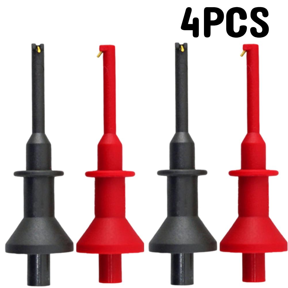 20-2pcs Probe Hook 4mm Banana Jack Telescopic Multimeter Probe Hook High Current Multimeter Test Probe Hook High VoltageTools