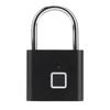 Fingerprint Padlock 0.5S Unlock Waterproof Hold 10 Fingerprints USB Interface Thumbprint Padlock with 3 Color Light for Luggage