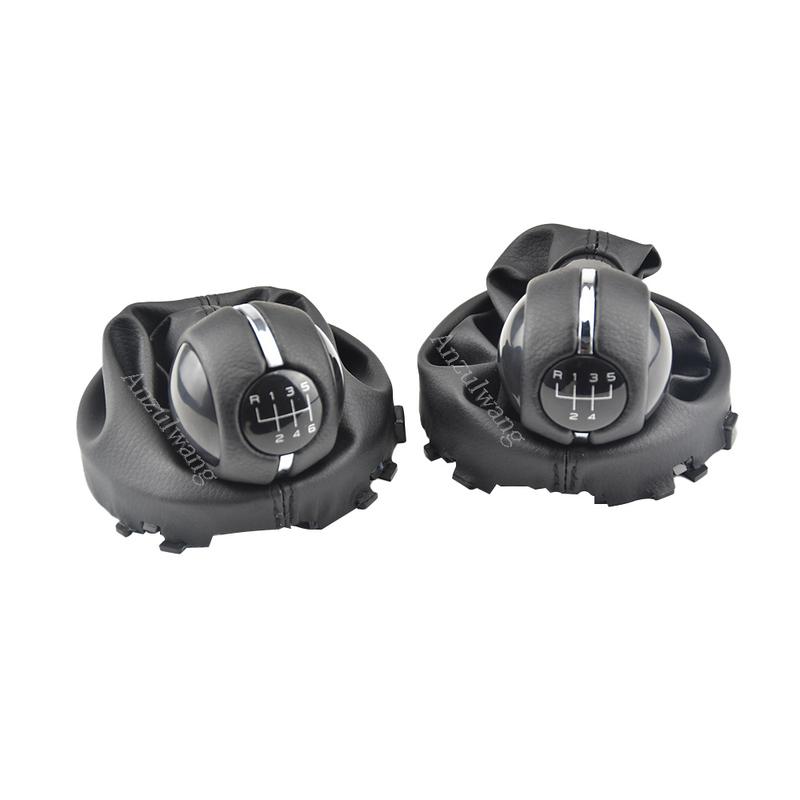 5/6 Speed Car Interior Manual Gear Shift Knob Shifter Cover for Mini Cooper F54 F55 F56 F57 F60 PU Leather Replacement