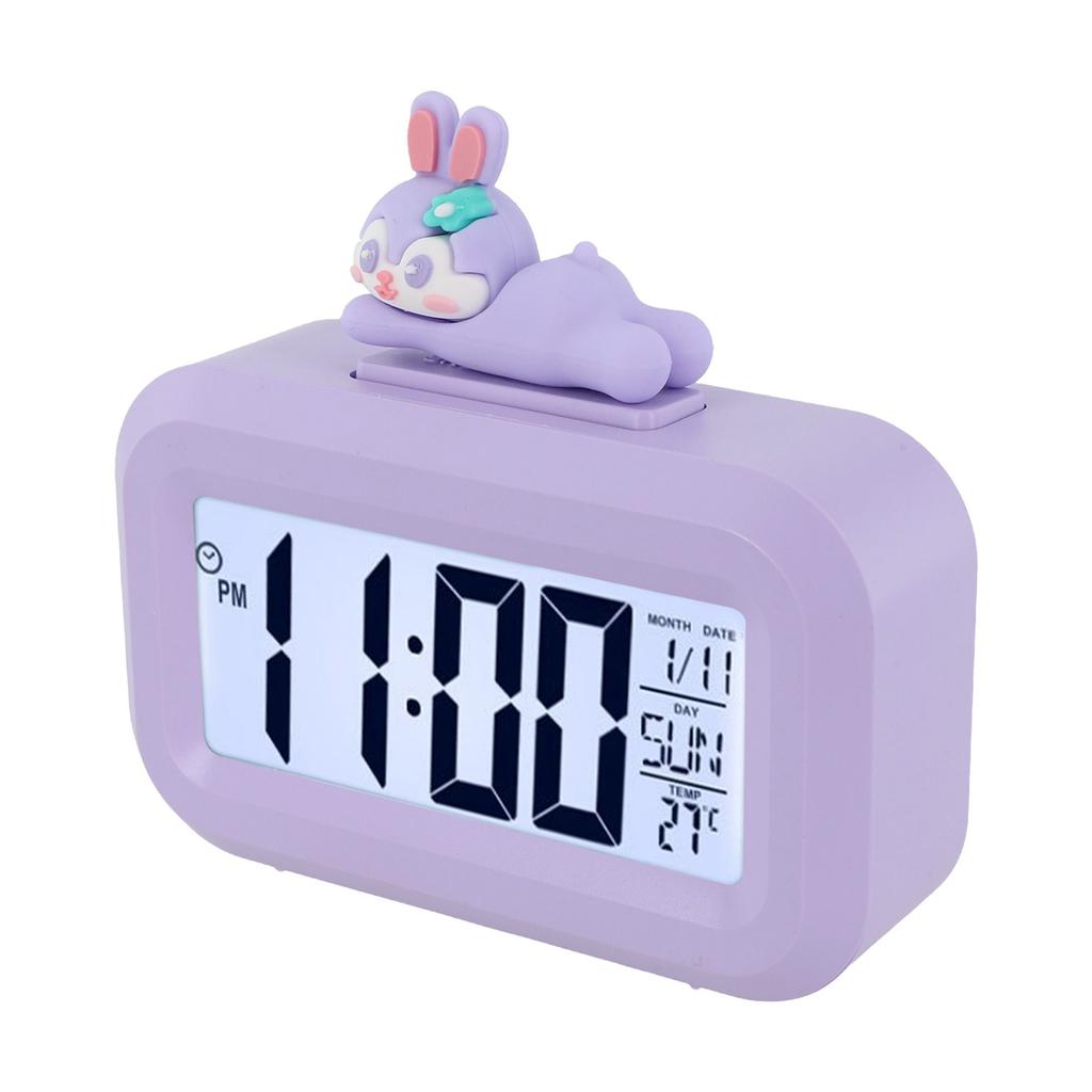 Cartoon Music Watch Desktop Alarm Clock Cordless Battery Powered