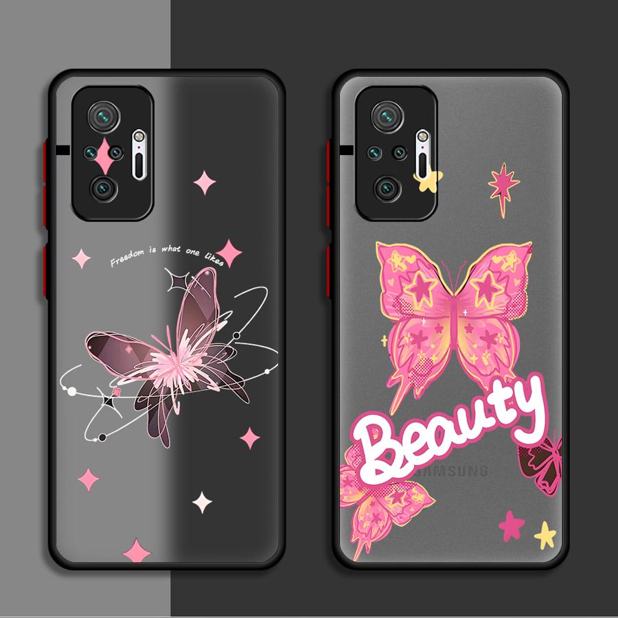 Beautiful Butterfly Art Funda Back Phone Cover Case for Xiaomi Redmi Note 14 11 9S 14C 10 13 Pro Plus 12 A4 13C