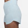 Nike Bliss Solid High Waist Straight Regular Shorts Women Shorts Cyan DX6018-442