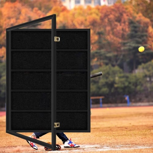 Large Baseball Card Display Case for Graded Sports Cards, Protects and Displays Framed Wall Cards, Practical Card Organizer